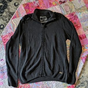 Men's Buckle Distressed Sweater